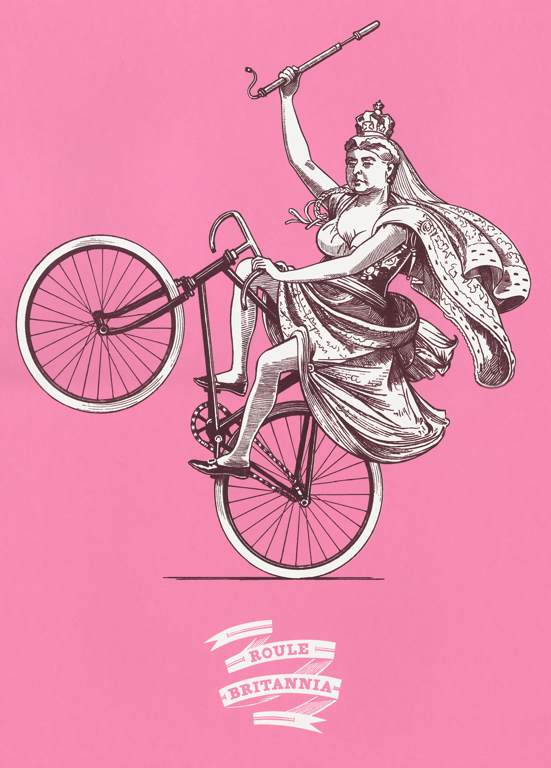 ArtCrank Screenprint illustration by Von Beach